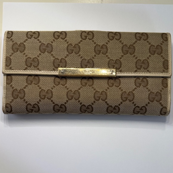 Gucci GG Canvas Continental Logo Long Wallet - Picture 2 of 6
